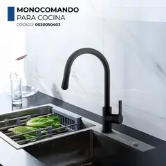 FRATELLI - MEZCLADORA MONOCOMANDO PARA COCINA GRIS