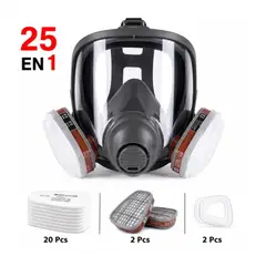 GENERICO - MASCARA MASCARILLA PROTECCION RESPIRATORIA  CARA COMPLETA 25 EN 1