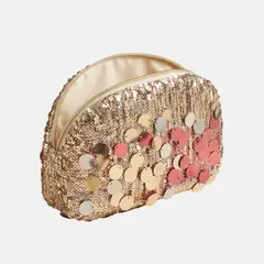 KAST PE - Bolso glitter Cartera de Fiesta Manon con Lentejuelas - Dorado
