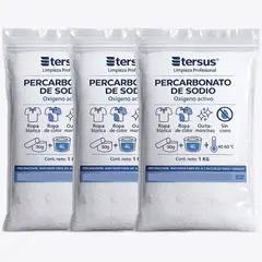TERSUS - Percarbonato De Sodio Bolsa 1 Kg - Pack X 3 - Tersus
