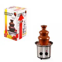 GENERICO - Fuente de Chocolate Eléctrica 3 Niveles para Fondue - Máquina Chocolatera de Acero Inoxidable