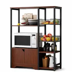 INSPIRA MARKET - Estante Organizador Multiuso para Cocina, Comedor  con Repisas y Alacena 105 x 80 x 30 cm
