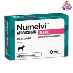 MSD - Numelvi tabletas para perros 31.6mg-Uso veterinario