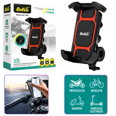 SEISA - Holder para Moto Bicicleta Scooter Soporte con Amortiguador Anti vibración BAIHUO MY-7926
