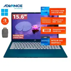 ADVANCE - Laptop Advance NV9857 INTEL N4500 8GB RAM 256GB SSD 15.6 FHD IPS.
