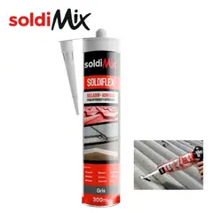 SOLDIMIX - ADHESIVO Y SELLADOR DE POLIURETANO GRIS SOLDIFLEX 300ML - SOLDIMIX