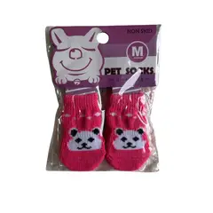GENERICO - Medias Antideslizantes para Perros y Mascotas Talla M Ositos