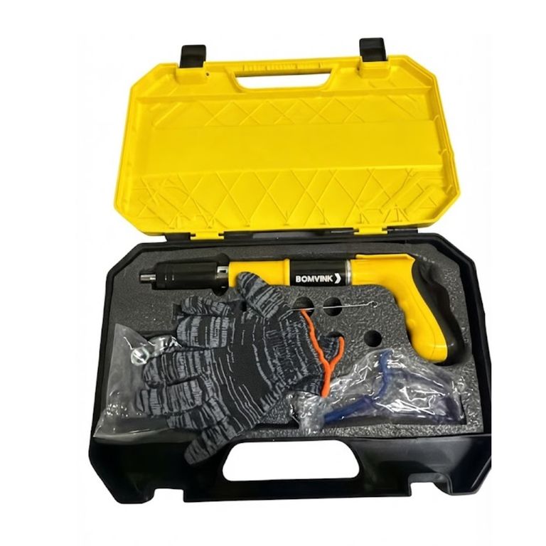 Pistola Remachadora para Clavos + Maletín transportador