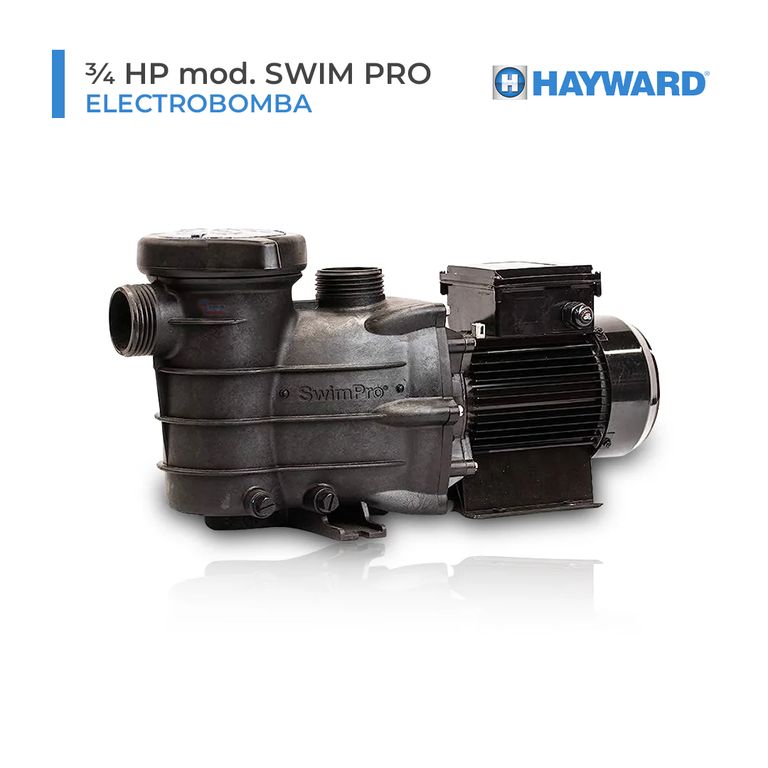 ELECTROBOMBA HAYWARD de ¾ HP mod. SWIM PRO mono