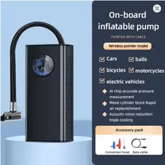 GENERICO - Compresor de Aire Inalámbrico con Pantalla Inflador Llanta