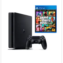 SONY - Consola Ps4 SLIM 1TB NEGRO + GTA V Reacondicionada