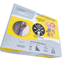 GENERICO - Malla de Seguridad Para  bebe y Niños (KIT) 1.50x3.00 MT