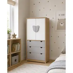 VENTITAS HOME - ROPERO MONTESSORI OSO VENTITAS HOME GRIS