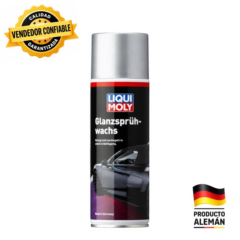 Liqui Moly Glanzsprühwachs. Cera abrillantadora para Protección y Brillo Automotriz de 400ml