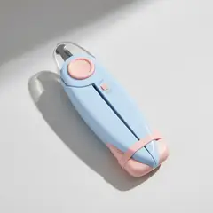 GENERICO - Cortauñas con Linterna Led para Perros y Gatos Celeste
