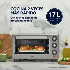 OSTER - Horno Eléctrico Oster 17L con Freidora aire y DiamondForce