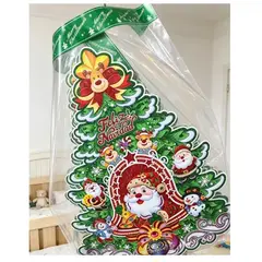 GENERICO - Adorno Navideño Árbol con Santa Claus y Renos