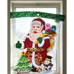 GENERICO - Decoración Navideña Santa Claus con Árbol y Regalos