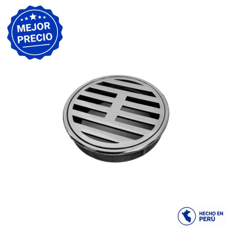 Sumidero 2" Bronce Cromado Pesado