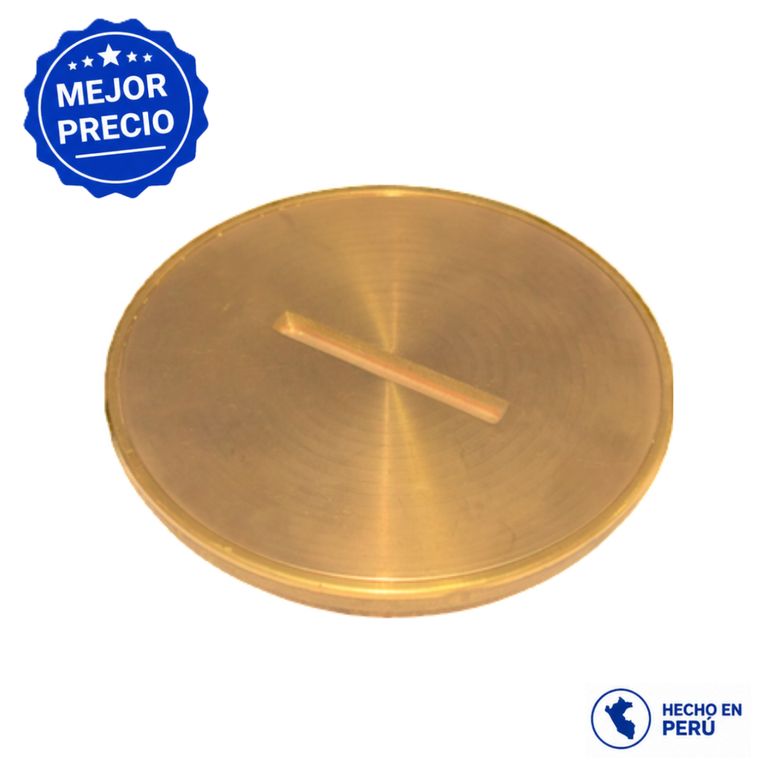 Registro 6" Bronce Pulido Pesado