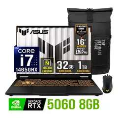 ASUS - Laptop gamer Asus TUF Gaming F16 Core i7 Nvidia 8gb RTX5060 Ram 16gb 1tb ssd 16″ wuxga 144Hz