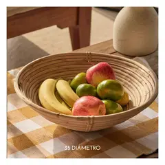 GENERICO - Bandeja ratán para fruta