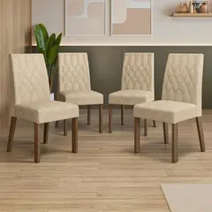 MADESA - Kit 4 Sillas de Comedor Madesa 4256
