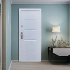 GENERICO - PUERTA DE ACERO MARCA ARMADIL MODELO LUXURY PLUS COLOR BLANCO 100X210 DERECHA