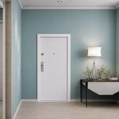 GENERICO - PUERTA DE ACERO MARCA ARMADIL MODELO LUXOR COLOR BLANCO 90X210 DERECHA
