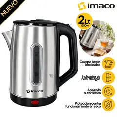 Imaco - Jarra Hervidora 2L Acero Inoxidable 1500W – KE 2015