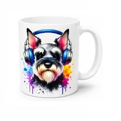 GENERICO - Taza mug pet lover de cerámica diseño perro schnauzer