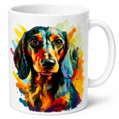 GENERICO - Taza mug pet lover de cerámica diseño perro Dachshund