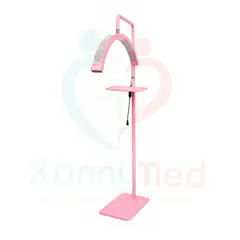 GENERICO - Lampara Media Luna De Pedestal Con Brillo - Rosado