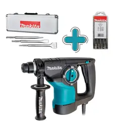 MAKITA - Rotomartillo HR2810 800W SDS Plus 28mm + Set Brocas D-40674 + Set Cinceles D-05181 Makita