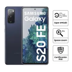 SAMSUNG - Celular Samsung Galaxy S20 FE 6.5 Pulg. 6GB RAM 128GB Android 10 -Azul +  Cargador portatil Generico