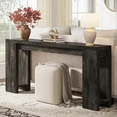 GENERICO - Recibidor Ramonn Negro de Madera Pandora Home