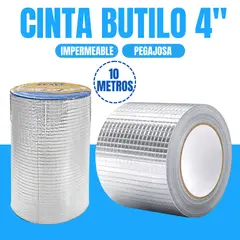 SM - CINTA DE BUTILO IMPERMEABLE DE REPARACION  4" X 10 METROS