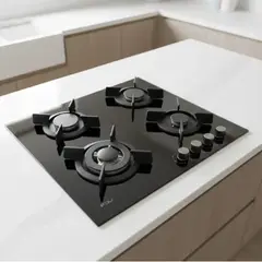 FDV - Encimera FDV Onix 60 GLP 4 Hornillas Negra Espejada