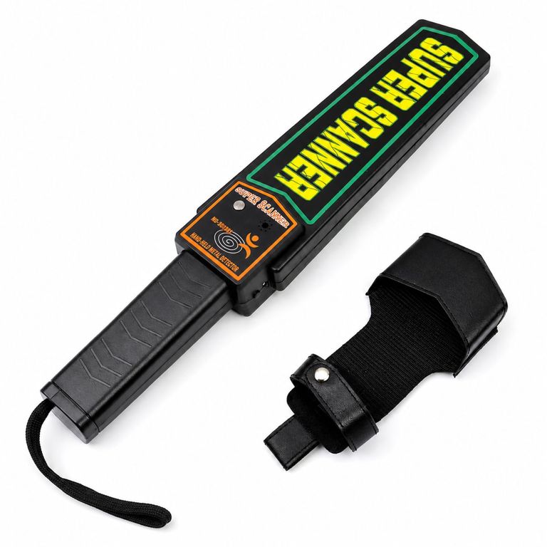 Detector de Metales Portátil de Alta Sensibilidad con Alarma Sonora y LED 9V