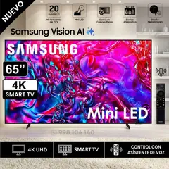 SAMSUNG - Televisor Mini LED 65 pulgadas 4K Ultra HD Tizen UN65M70HAGXPE