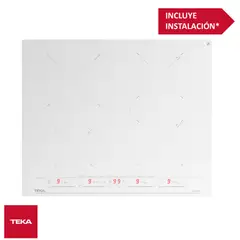 Teka - Cocina Empotrable Inducción 60cm 4 Hornillas IZC 64630 WH MST TEKA
