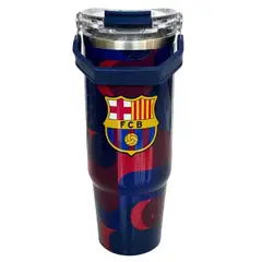 BARCELONA - Mug Vaso Acero Termico Barcelona Futbol Azul 900 ML