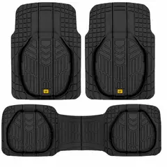 CAT - Alfombrilla Piso Protector CAT Premiun Negro 3Pcs