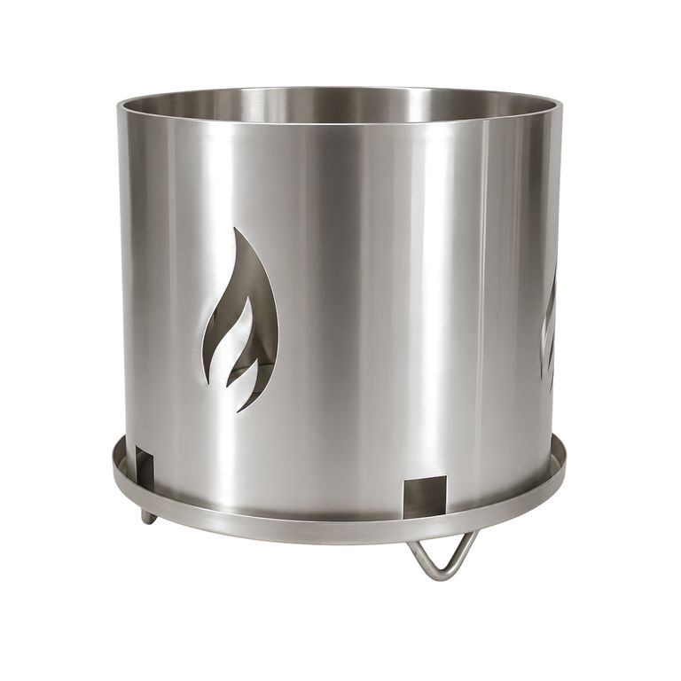 Carbonera Cilíndrica de Acero Inoxidable Universal Grill
