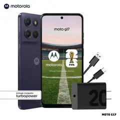 MOTOROLA - CELULAR MOTOROLA MOTO G17 4GB RAM 128GB ROM - ARANDANO.