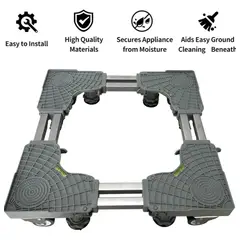 GENERICO - Base grande reforzado regulable 60 a 90 cm para cocina refri