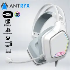 ANTRYX - AUDIFONO GAMING ENIGMA SE WHITE RGB