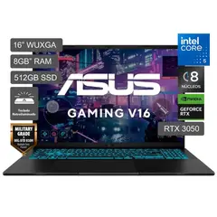 ASUS - Laptop Gamer Asus V16 Intel Core 5 210H  RTX3050-6GB 8GB RAM 512GB SSD 16" WUXGA Win11.