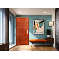 GENERICO - PUERTA DE ACERO MARCA ARMADIL MODELO ARENA COLOR ROBLE 1 CERRADURA 20P 100X210 IZQUIERDA