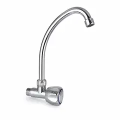 APACHE - Grifo Cuello ganzo cromado agua fría perilla pomo cromada